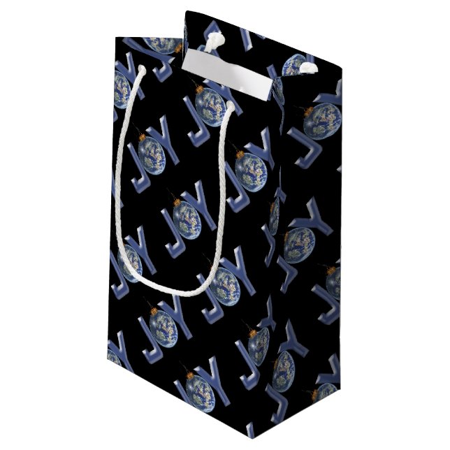 Die Freude an der Welt Kleine Geschenktüte (Rückseite Schrägansicht)