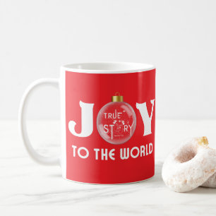 Die Freude an der Welt mit dem White Text aus dem Kaffeetasse