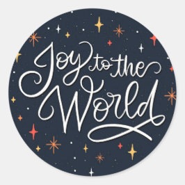 Die Freude an der Welt Runder Aufkleber