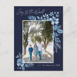 Die Freude an der Welt-Wasserfarben-Blume Weihnach Postkarte