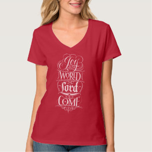 Die Freude an der Welt Weihnachts-Religiösen Chalk T-Shirt