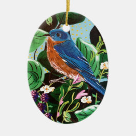 Die Freude an Jam Bluebird Keramikornament