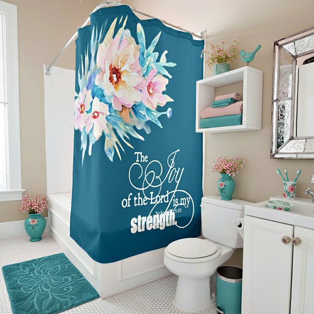 Die Freude des Herrn blühend Duschvorhang (Von Creator hochgeladen)