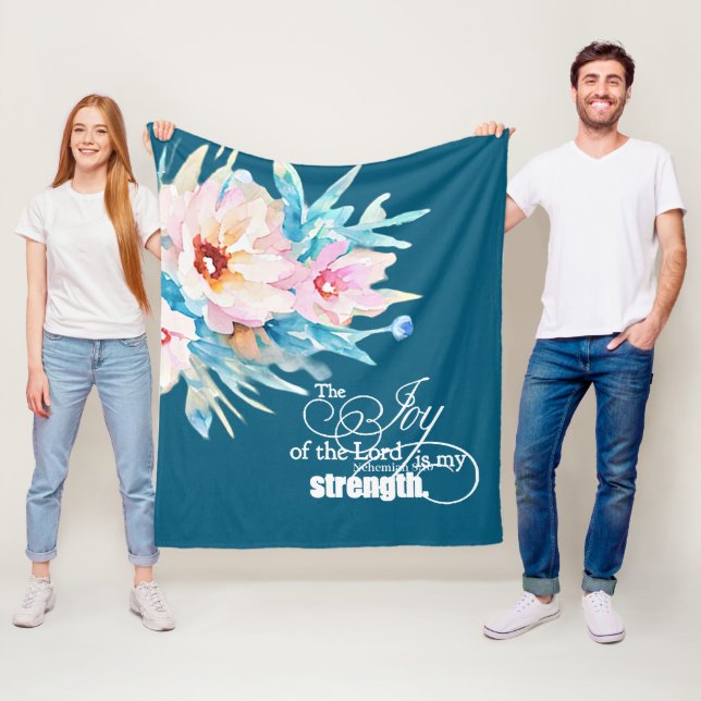 Die Freude des Herrn blühend Fleecedecke (Beispiel)