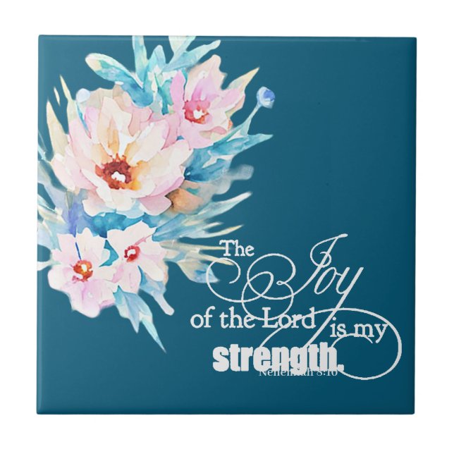 Die Freude des Herrn blühend Fliese (Vorderseite)