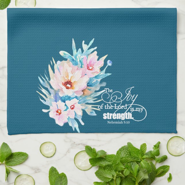 Die Freude des Herrn blühend Geschirrtuch (Gefaltet)