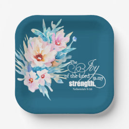 Die Freude des Herrn blühend Pappteller