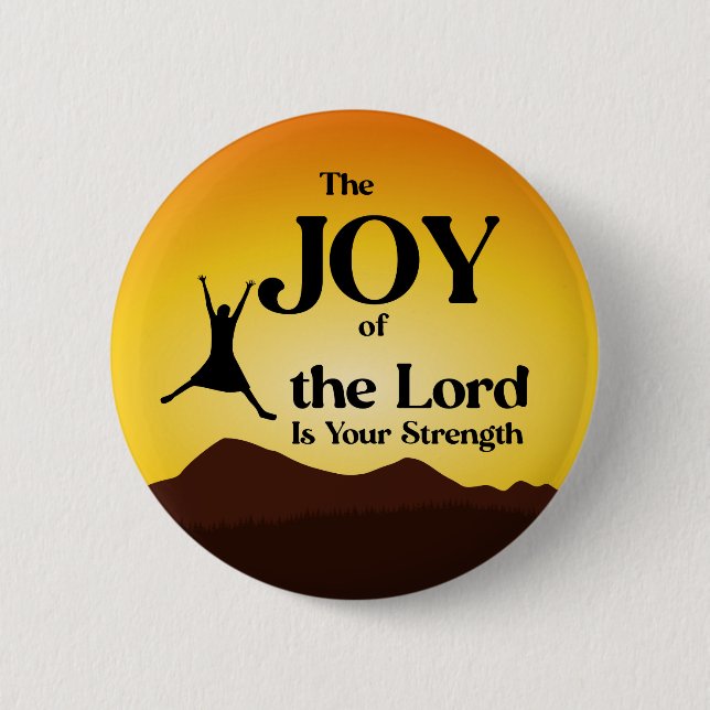 Die Freude des Herrn ist eure Stärke Button (Vorderseite)