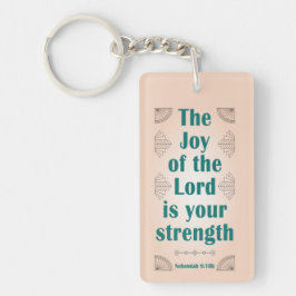 Die Freude des Herrn ist Ihre Stärke ArtDeco Schlüsselanhänger