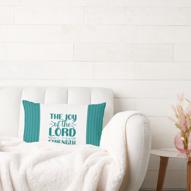 Die Freude des Herrn ist mein kraftvolles Lumbalki Lendenkissen (Liege)