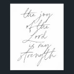 Die Freude des Herrn ist mein kraftvolles Skript Poster<br><div class="desc">Die Freude des Herrn ist mein kraftvolles Skript</div>