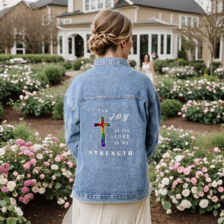 Die Freude des Herrn ist meine Stärke Jeansjacke