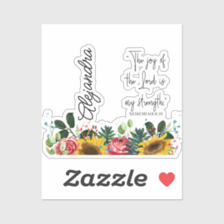 Die Freude des Herrn ist meine Stärke. Tumbler Aufkleber