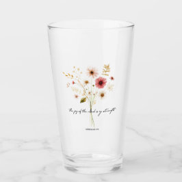 Die Freude des Herrn minimalistischen Blumen Glas