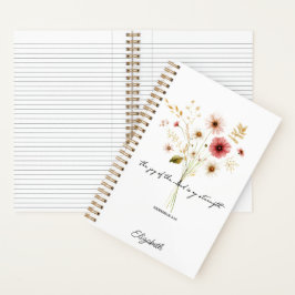 Die Freude des Herrn minimalistischen Blumen Notizbuch