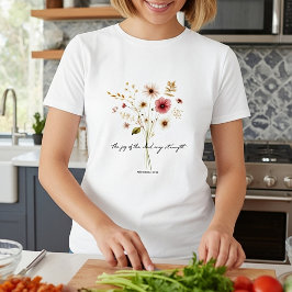 Die Freude des Herrn minimalistischen Blumen T-Shirt