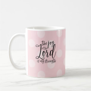 Die Freude des Lord Pink Polka Dot Kaffeetasse