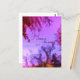 Die Freude kommt am Morgen Postkarte