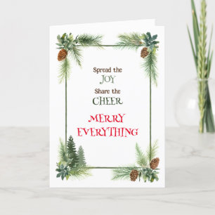 Die Freude verbreiten Feiertagskarte