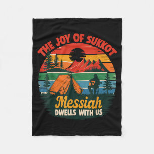 Die Freude von Sukkot Messias wohnt bei uns jüdisc Fleecedecke