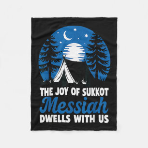 Die Freude von Sukkot Messias wohnt bei uns jüdisc Fleecedecke