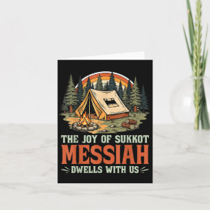 Die Freude von Sukkot Messias wohnt bei uns jüdisc Karte