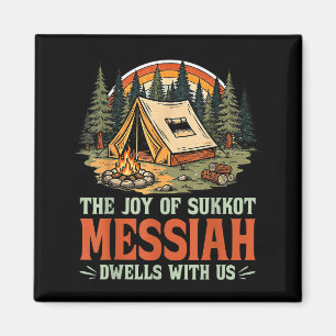 Die Freude von Sukkot Messias wohnt bei uns jüdisc Magnet