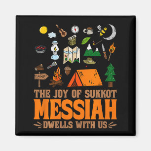 Die Freude von Sukkot Messias wohnt bei uns jüdisc Magnet