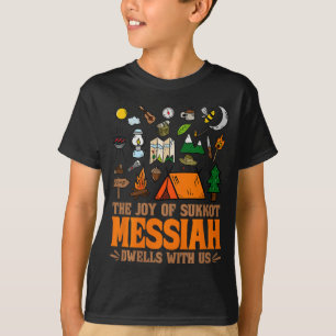 Die Freude von Sukkot Messias wohnt bei uns jüdisc T-Shirt