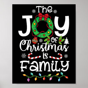 Die Freude Weihnachten ist Familie Matching Xmas M Poster