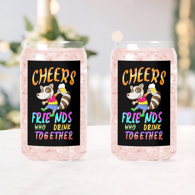 Die Freunde, die zusammen trinken Dosenglas (Insitu (Hochzeit))