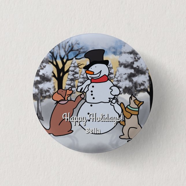 Die Freundschaft zwischen Schneemann, Hund und Kat Button (Vorderseite)