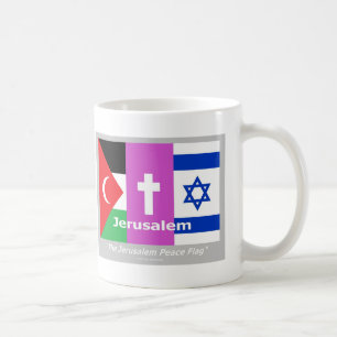 Die Friedensflagge von Jerusalem Kaffeetasse
