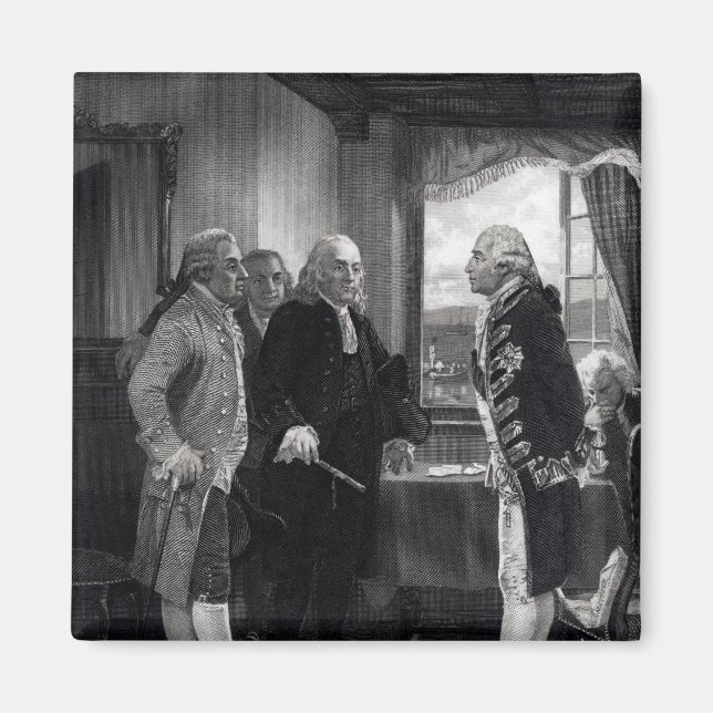 Die Friedenskonferenz auf der Insel Staten Magnet (Vorne)