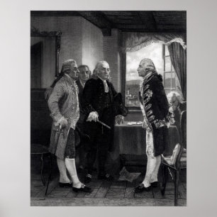 Die Friedenskonferenz auf der Insel Staten Poster