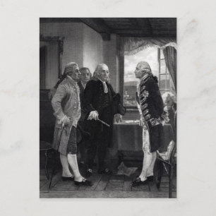 Die Friedenskonferenz auf der Insel Staten Postkarte