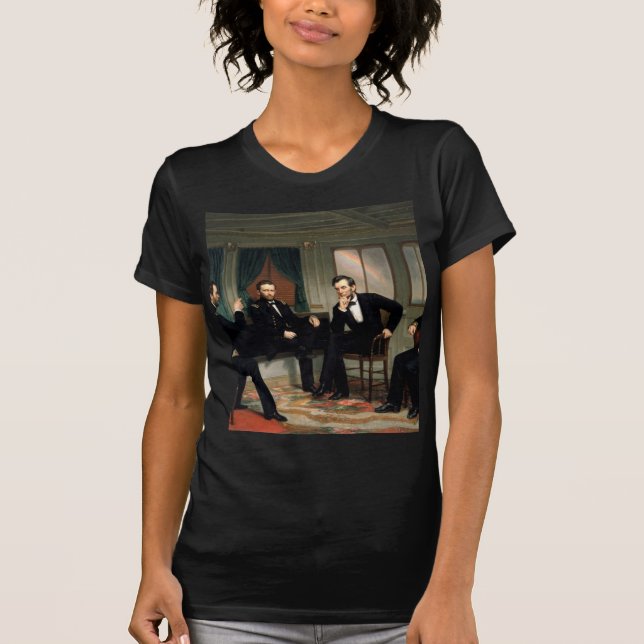 Die Friedensstifter mit Abraham Lincoln T-Shirt (Vorderseite)