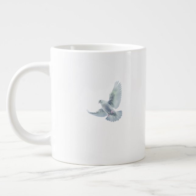 Die Friedenstaube Jumbo-Tasse (Links)