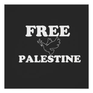 Die friedliche Taube in Palästina Poster