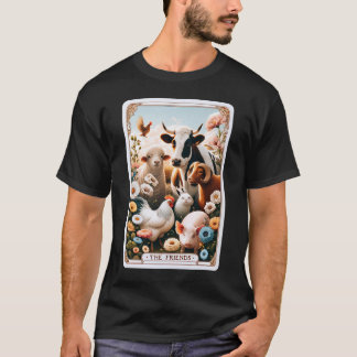 Die Friends Tarot Card Veganes vegetarisches Tier T-Shirt