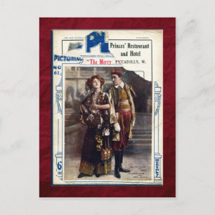 Die frohe Witwe Postkarte