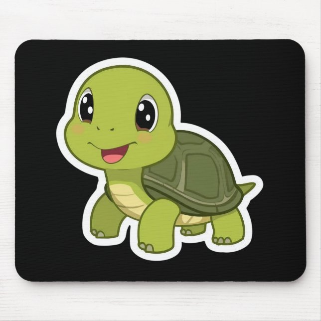Die fröhliche Schildkröte, die nie überstürzt hat Mousepad (Vorne)