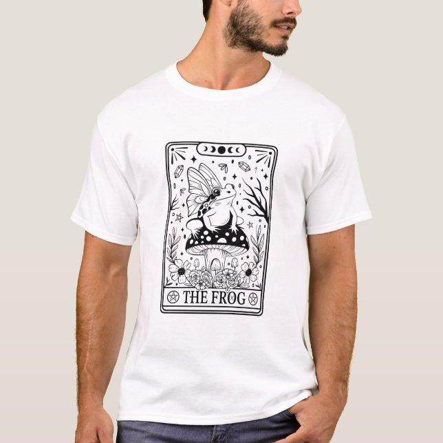 Die Frosch-Tarot-Karte T-Shirt (Vorderseite)