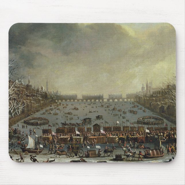 Die Frost-Messe des Winters von 1683-4 auf dem Mousepad (Vorne)