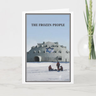 Die Frozen People jüdische Weihnachtskarte Feiertagskarte