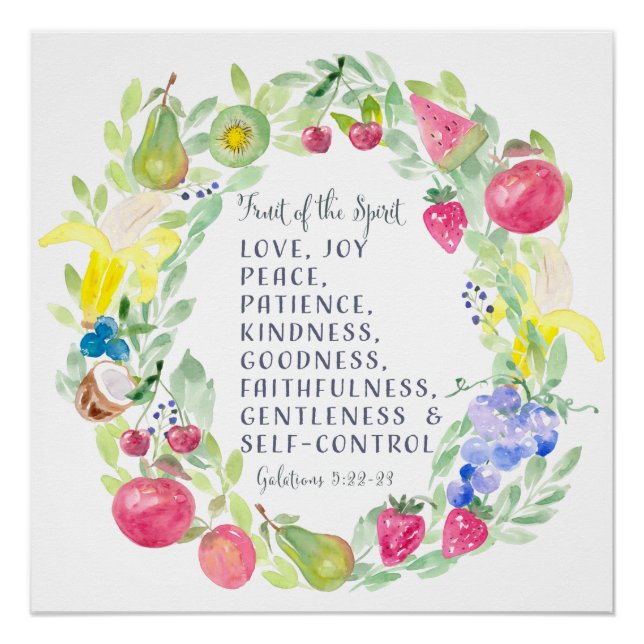 Die Frucht der Christlichen Kunst Poster (Vorderseite)