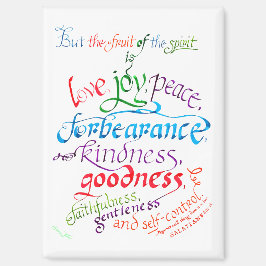 Die Früchte des Geist-Bibelverses Magnet