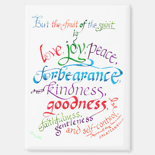 Die Früchte des Geist-Bibelverses Magnet