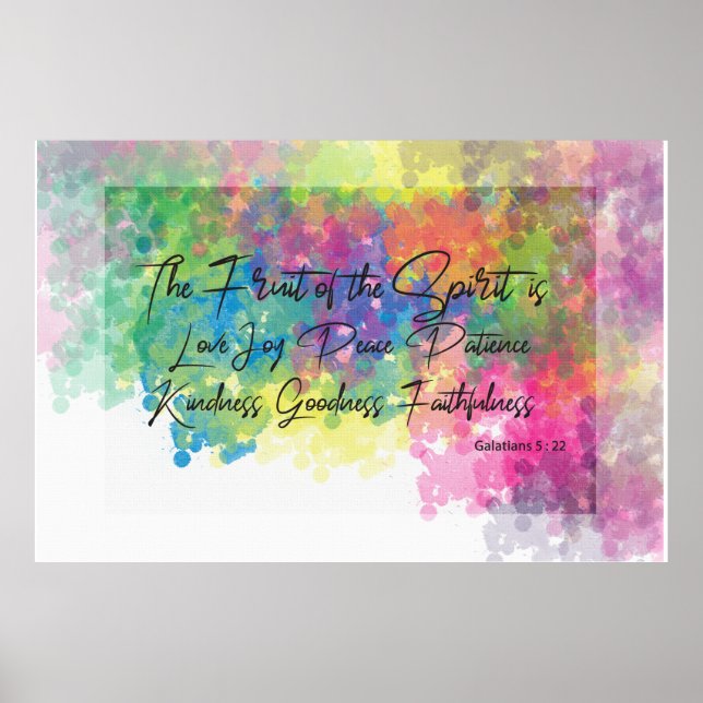 Die Früchte des Geistes - Galaten 5 Poster (Vorne)
