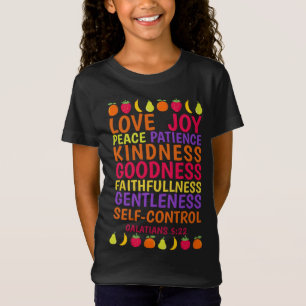 Die Früchte des Geistes Galatians geben Bibelverse T-Shirt